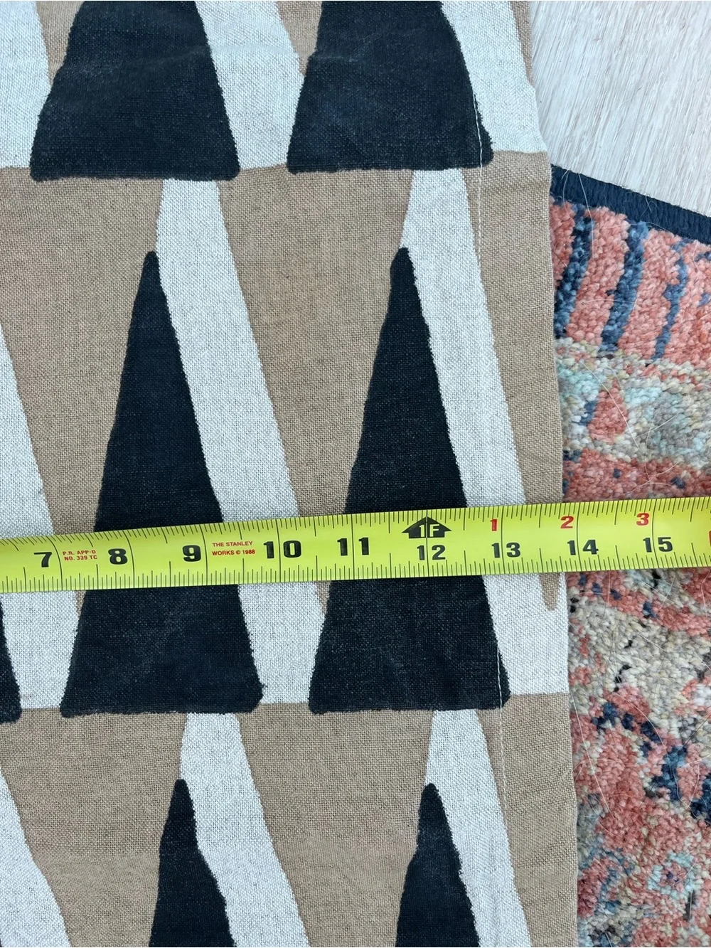 CB2 Bodhi Block Print Runner Dining Room Table Decor